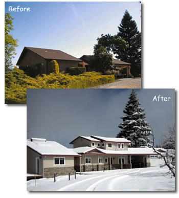Remodel - before and after